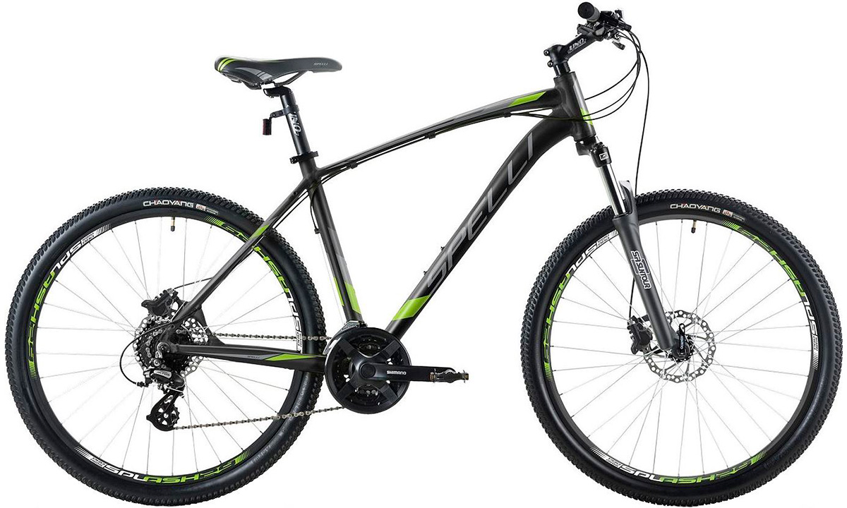 Фотографія Велосипед Spelli SX-4700 29" (2019) Чорно-зелений